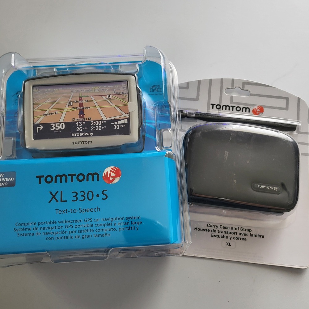 TomTom XL 330-S GPS Navigation System + XL Carry Case‎ Factory Sealed New